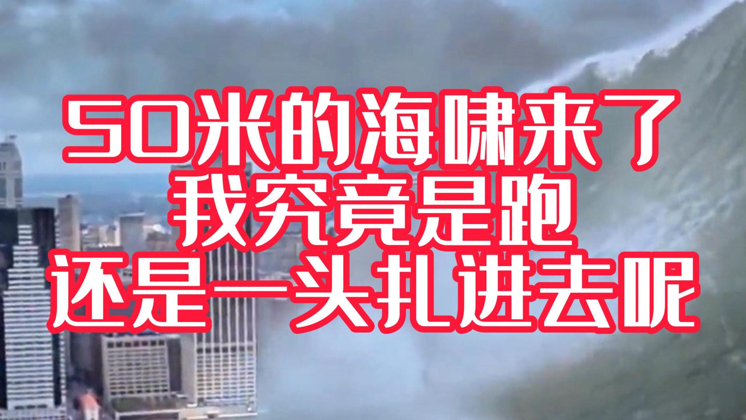 海嘯來了~我是跑呢？還是栽進去呢？#科普三維動畫