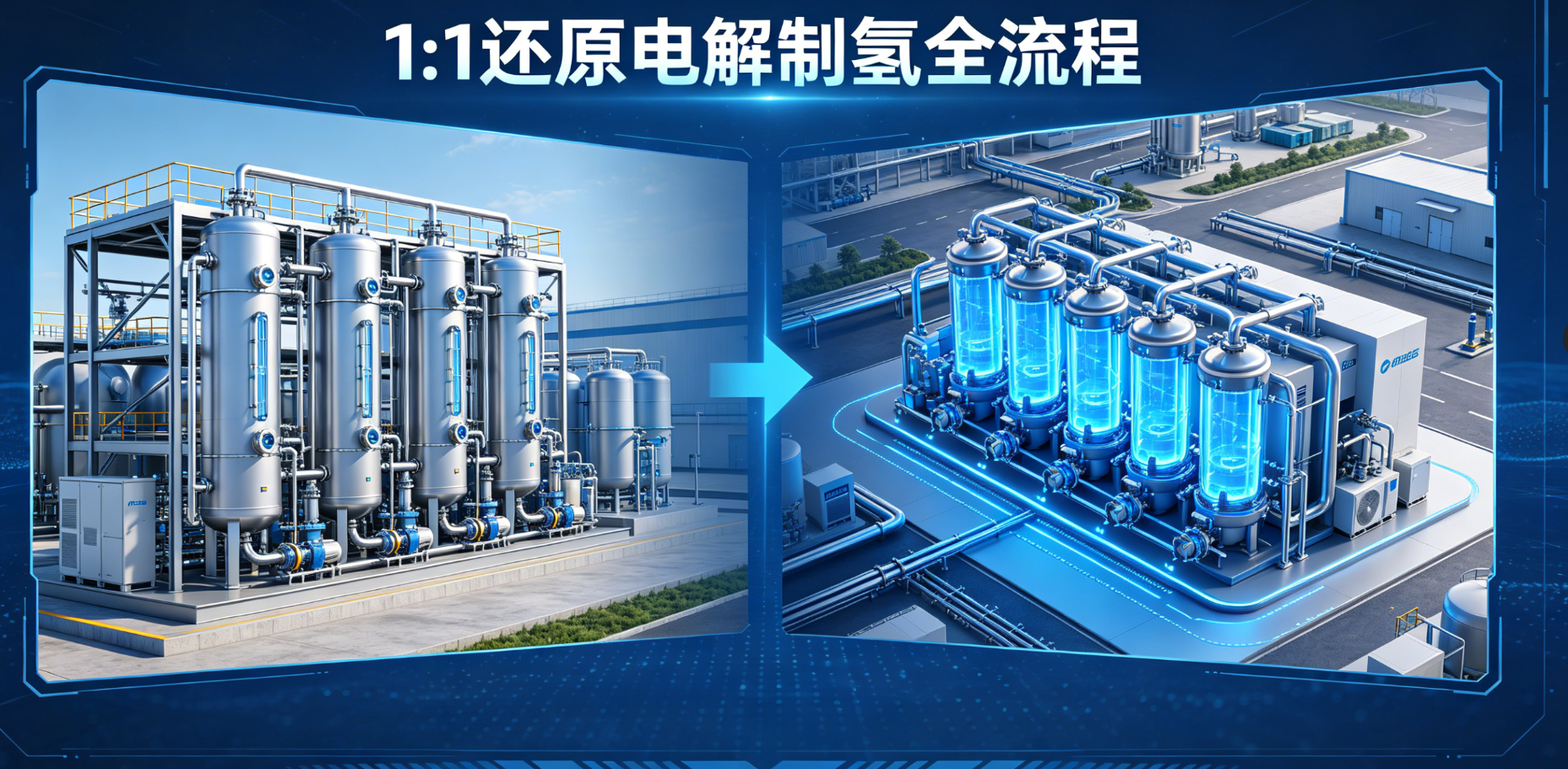 虛擬仿真動畫如何還原電解制氫、  儲氫全流程？